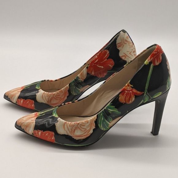 Cole Haan Shoes - Vintage Cole Haan Floral Patent Leather Pumps 6